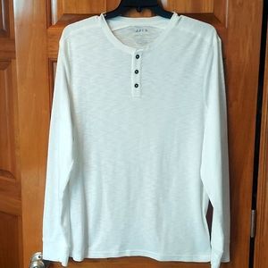* Apt. 9 Soft Premier Flex Long Sleeve White Hensley Shirt, Size XXL, Like New
